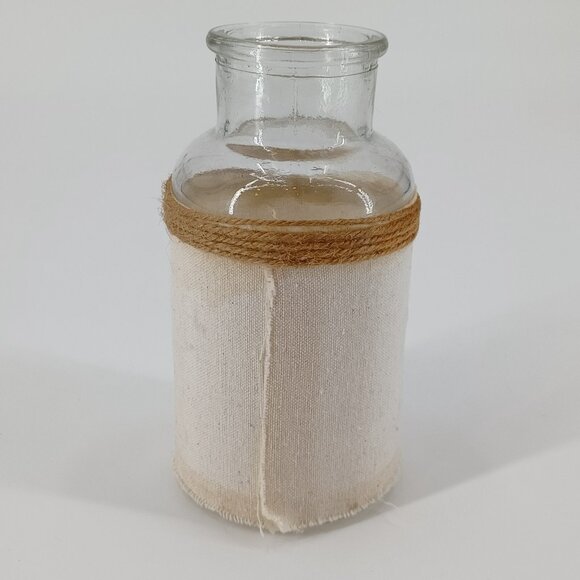 Life is a Journey Bottle With Burlap Wrap & Twine Cottagecore Home Decor Glass - Picture 7 of 11